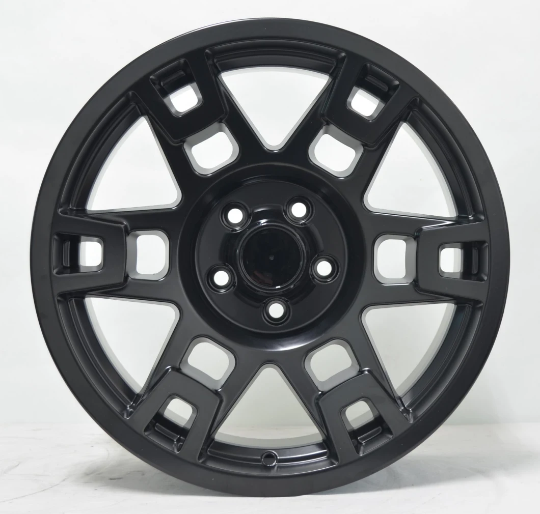 16′′ and 17′′ aftermarket alloy wheel in black machine face